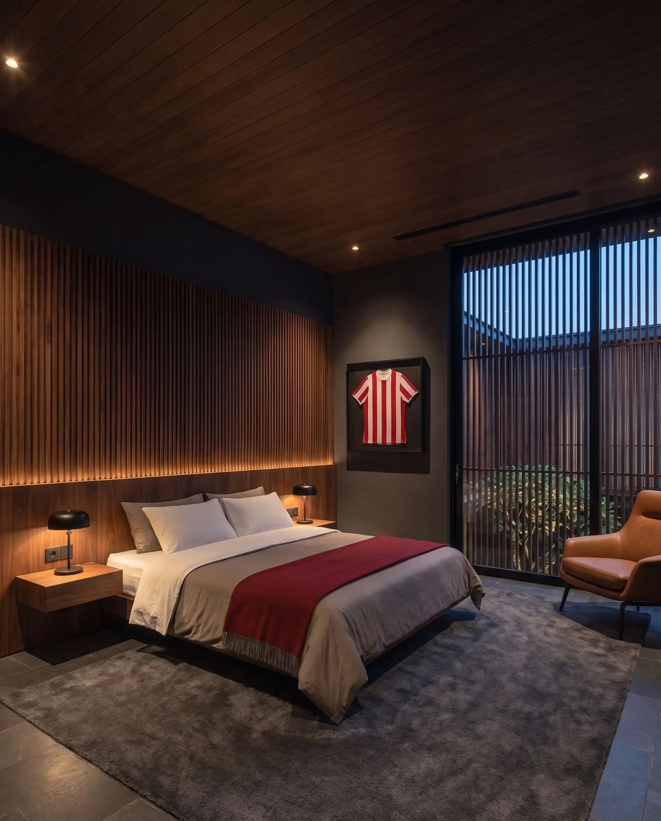 Kamar tidur utama, N–06 Rumah Tinggal Tropis