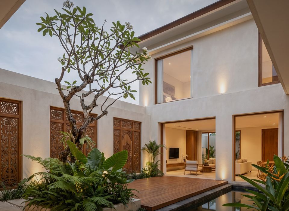 Taman dalam, N–01 Rumah Tinggal Tropis