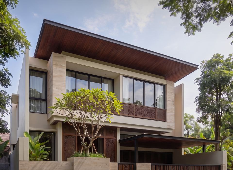 Fasad, N–01 Rumah Tinggal Tropis