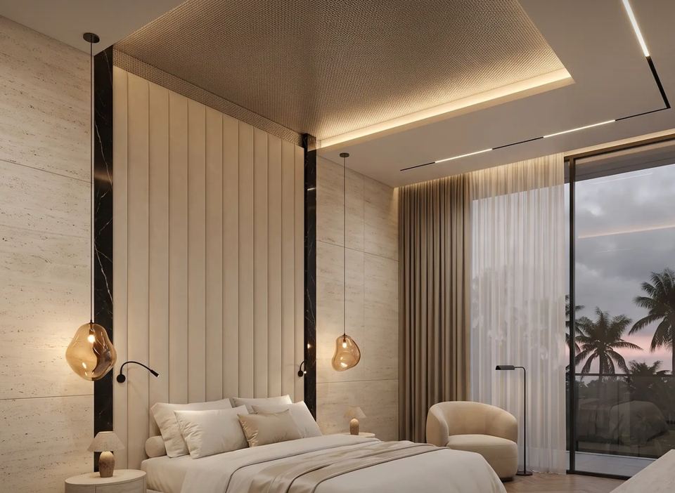 Kamar tidur utama, N–04 Rumah Tinggal Klasik