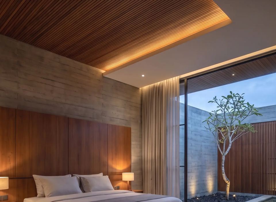 Kamar tidur utama, N–07 Rumah Tinggal Tropis
