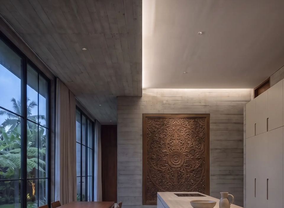 Dapur & ruang makan, N–07 Rumah Tinggal Tropis
