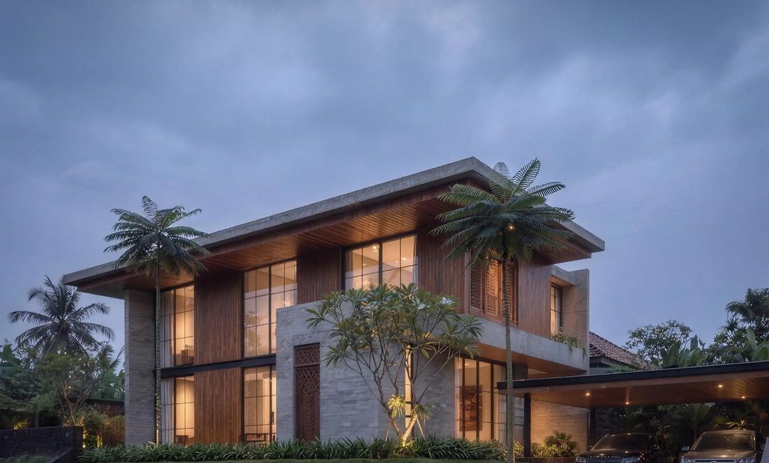 N–07 Rumah Tinggal Tropis, tampak luar