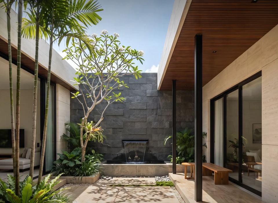 Taman dalam, N–08 Rumah Tinggal Tropis